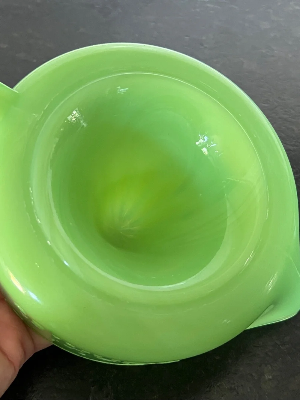 Spectacular Sunkist Jadeite Vintage Uranium Glass Juicer Reamer
